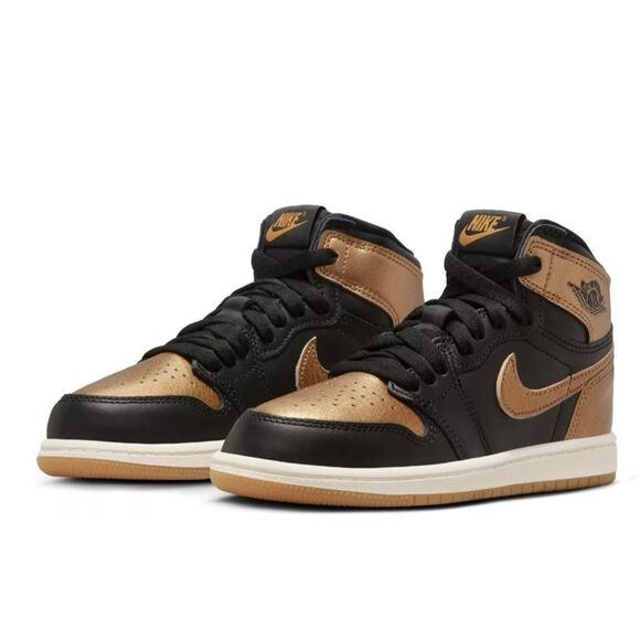 Nike Other - Nike Air Jordan 1 Retro High OG Mens 9.5 DZ5485-071 Black/Metallic Gold New